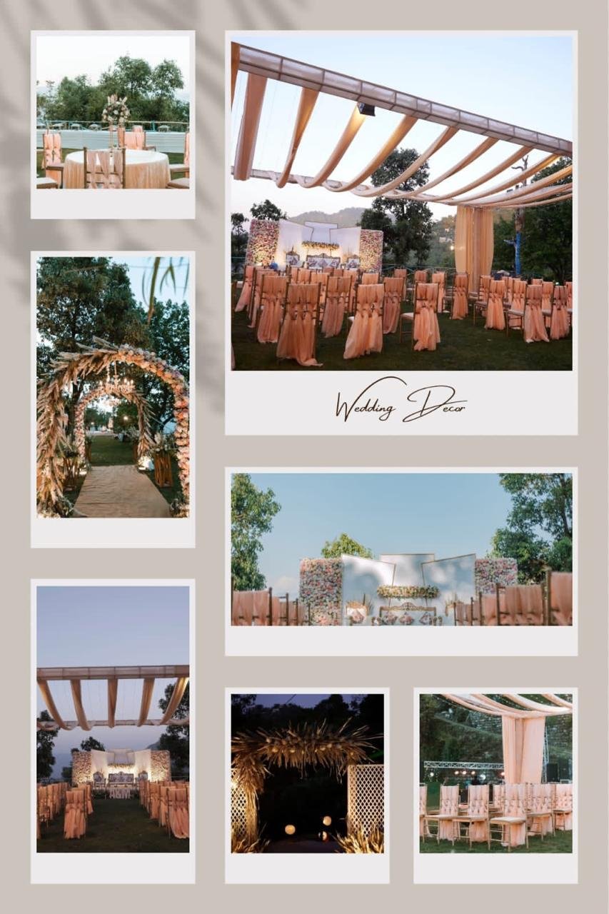 Roka and engagement setup at Aravali Green Resort